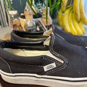 Vans Black Slip-On Sneakers